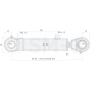 POLSKI SIŁOWNIK HYDRAULICZNY CYLINDER TŁOK SKOK 630 2-STR 63X36 SKRAW-MET